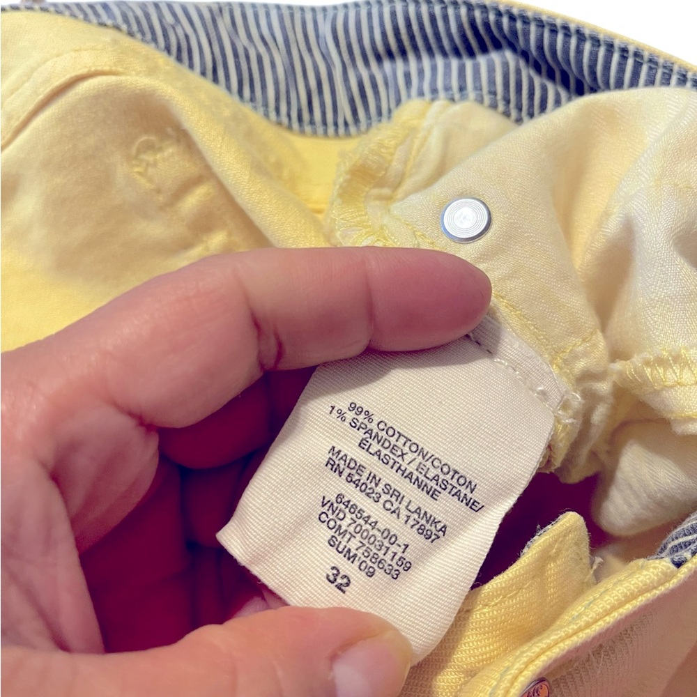 💙Gap established 1969 Bright Yellow Pants - Picture 7 of 11